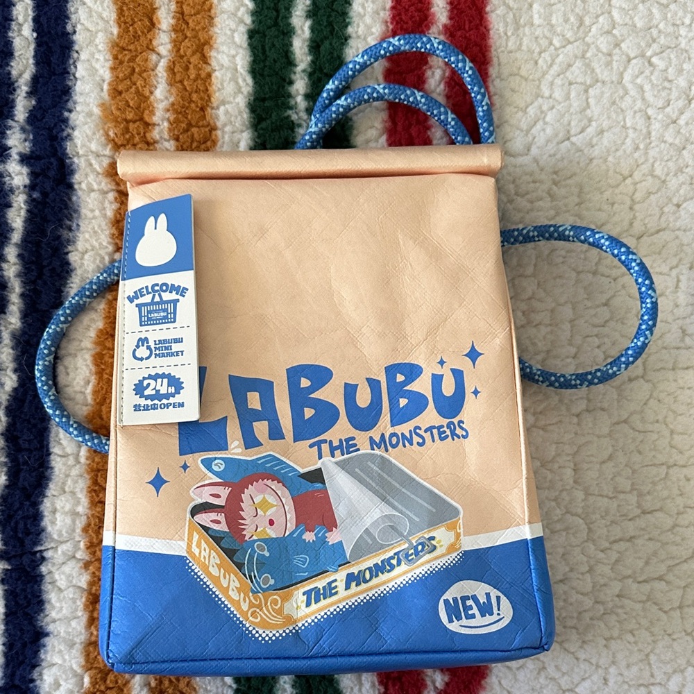 NWOT Pop Mart Labubu The Monsters Wacky Mart Series Messenger Bag.